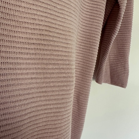Aritzia Wilfred | Pink Linen Blend Ribbed Long Sleeve Sweater - Picture 7 of 7